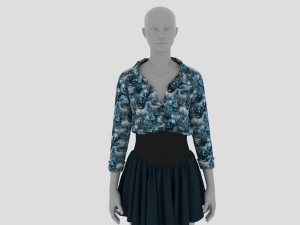 Womens Dress - Female Outfit Clothes Modello 3D