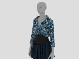 Womens Dress - Female Outfit Clothes Modello 3D