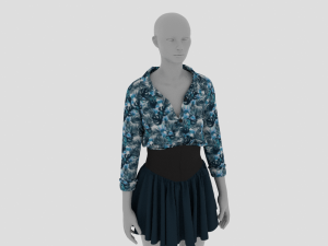 Womens Dress - Female Outfit Clothes Modello 3D