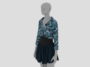Womens Dress - Female Outfit Clothes Modello 3D