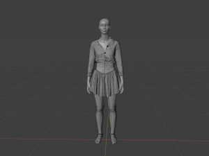 Womens Dress - Female Outfit Clothes Modello 3D