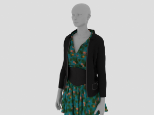 Womens Dress - Female Outfit Clothes Modelo 3D