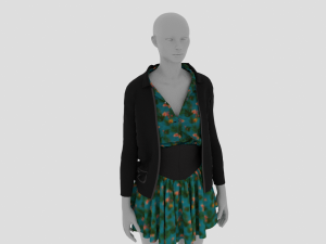 Womens Dress - Female Outfit Clothes Modelo 3D