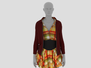 Womens Dress - Female Outfit Clothes Modello 3D