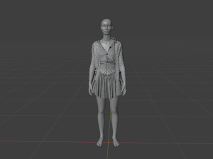 Womens Dress - Female Outfit Clothes Modello 3D