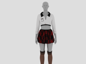 Womens Dress - Female Outfit Clothes 3D Модель