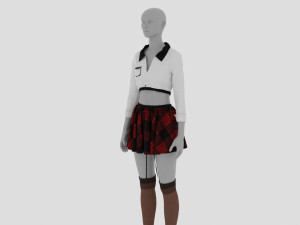 Womens Dress - Female Outfit Clothes 3D Модель