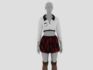 Womens Dress - Female Outfit Clothes 3D Модель