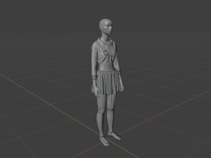 Womens Dress - Female Outfit Clothes 3D Модель