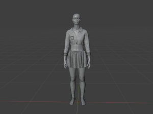 Womens Dress - Female Outfit Clothes 3D Модель