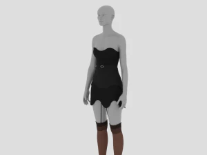 Womens Dress - Female Outfit Clothes 3D Model