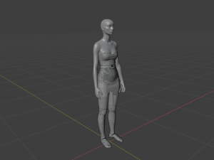 Womens Dress - Female Outfit Clothes Modelo 3D