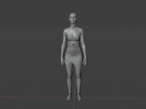 Womens Dress - Female Outfit Clothes Modelo 3D