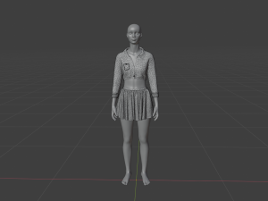 Womens Dress - Female Outfit Clothes 3D 모델