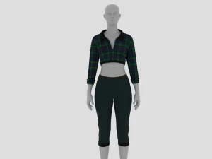Жіноча сукня - жіночий одяг 3D Модель