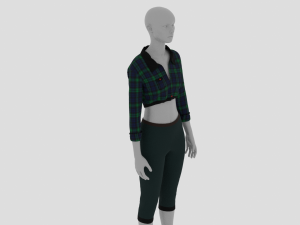 Womens Dress - Female Outfit Clothes Model 3D