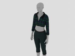 Womens Dress - Female Outfit Clothes Model 3D