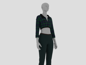 Womens Dress - Female Outfit Clothes Model 3D