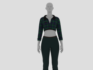 Womens Dress - Female Outfit Clothes Model 3D
