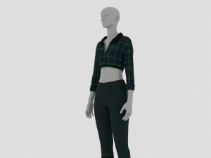 Womens Dress - Female Outfit Clothes Model 3D