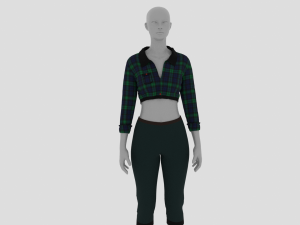 Womens Dress - Female Outfit Clothes Model 3D