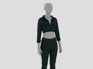 Womens Dress - Female Outfit Clothes Model 3D