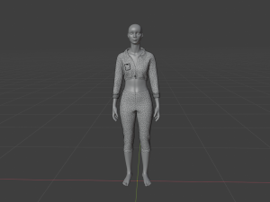 Womens Dress - Female Outfit Clothes Model 3D