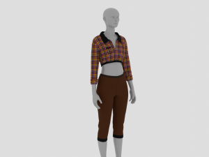 Womens Dress - Female Outfit Clothes Modelo 3D