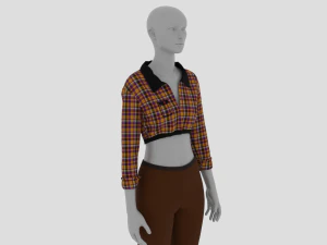 Womens Dress - Female Outfit Clothes 3D Model