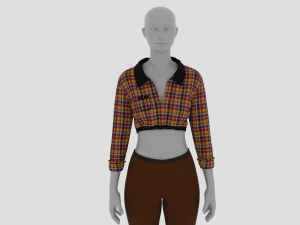 Womens Dress - Female Outfit Clothes 3D Model