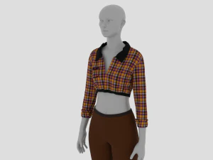 Womens Dress - Female Outfit Clothes 3D Model