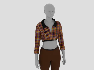 Womens Dress - Female Outfit Clothes 3D Model