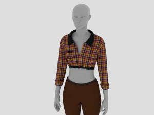 Womens Dress - Female Outfit Clothes 3D Model