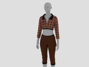 Womens Dress - Female Outfit Clothes Model 3D