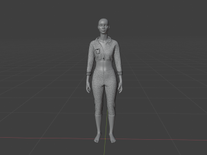 Womens Dress - Female Outfit Clothes Model 3D