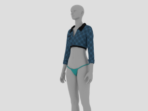 Womens Dress - Female Outfit Clothes Modello 3D
