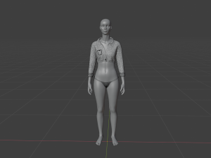 Womens Dress - Female Outfit Clothes Modello 3D