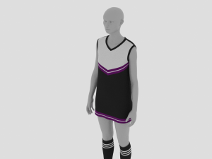 Womens Dress - Female Outfit Clothes 3D Model
