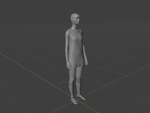 Vestido Feminino - Roupas Femininas Modelo 3D