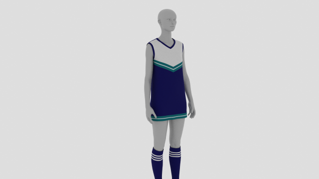 Womens Dress - Female Outfit Clothes Modèle 3D .c4d .max .obj .3ds .fbx .stl .blend 