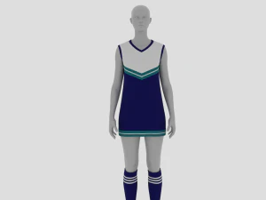 Womens Dress - Female Outfit Clothes 3D Model