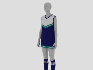 Womens Dress - Female Outfit Clothes 3D Model