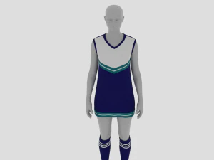 Womens Dress - Female Outfit Clothes 3D Model