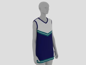 Womens Dress - Female Outfit Clothes 3D Model
