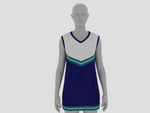 Womens Dress - Female Outfit Clothes 3D Model