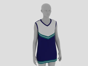 Womens Dress - Female Outfit Clothes 3D Model