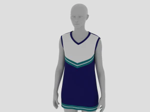 Womens Dress - Female Outfit Clothes 3D Model