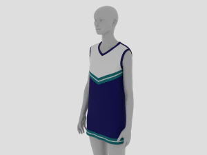 Womens Dress - Female Outfit Clothes 3D Model