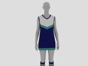 Womens Dress - Female Outfit Clothes 3D Model