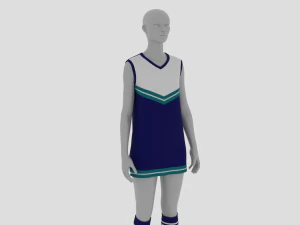 Womens Dress - Female Outfit Clothes 3D Model